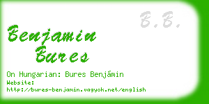 benjamin bures business card