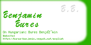 benjamin bures business card